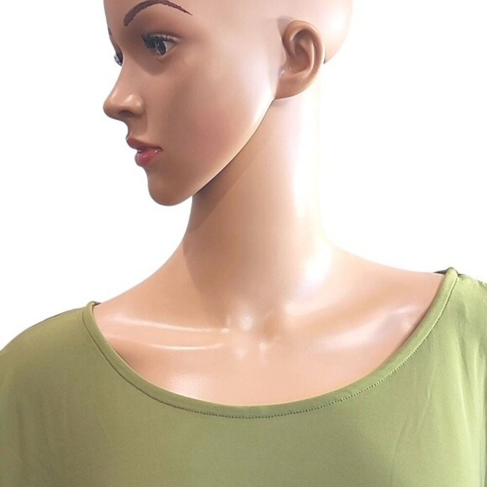 Vince Camuto Green Ruffle Sleeve Tunic - Picture 5 of 10